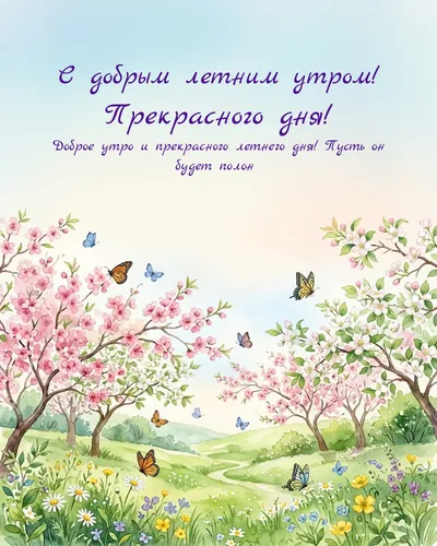 С добрым летним утром! Прекрасного дня! — morning spring 11